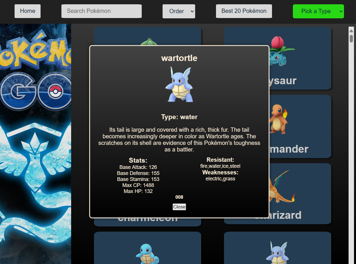 Imagén proyecto Data PokemonGo