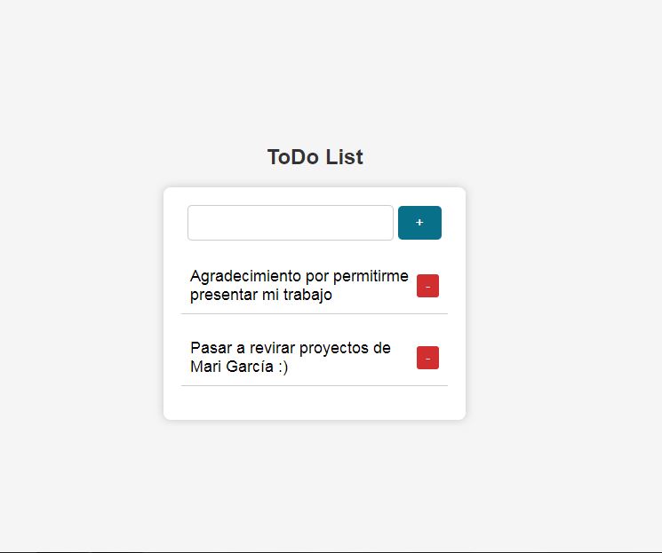 Imágen proyecto ToDo List